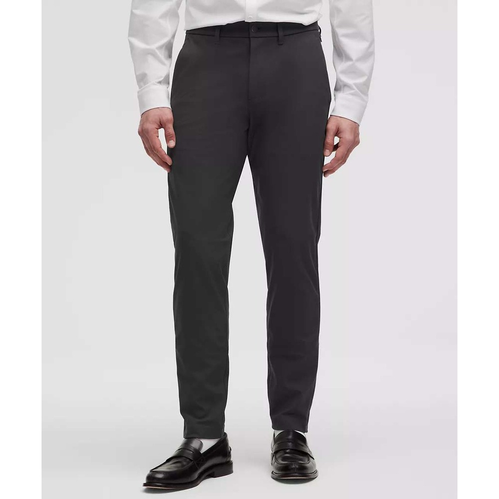 Lululemon Commission Slim-Fit Pant Warpstreme Size 36 Gray Tapered Golf Trouser